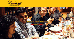 Desktop Screenshot of lucianorestaurants.com
